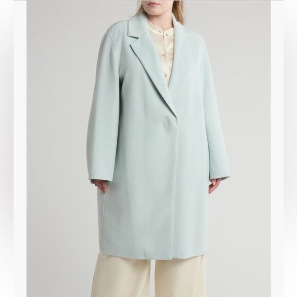 Vince Plus Classic Straight Wool Blend Coat Size 1X - Picture 1 of 8